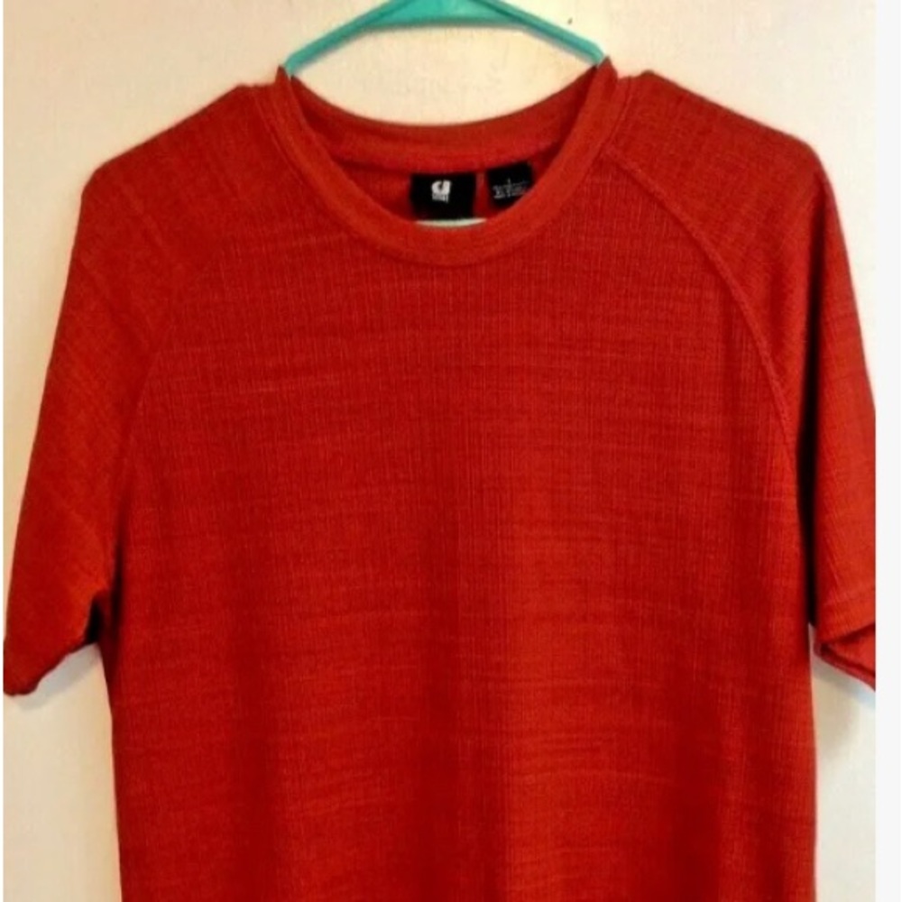Mens Guess jeans shirt orange size Large